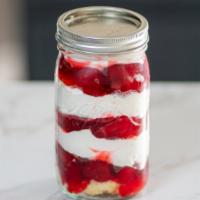 Strawberry Shortcake · Fresh strawberries, and whipped cream layered on a shortbread.