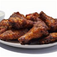 Smoked Wings · Wings marinated and smoked served with your choice of dry rub or sauce. 790-1200 cal | ranch...