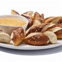 Cheese And Pretzels · Warm, salted Bavarian pretzels served up with a side of creamy, melted cheese. 1100 cal