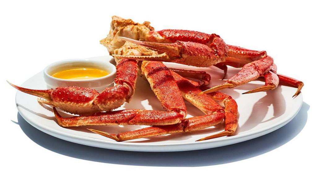Snow Crab Legs · Crab legs served with suspended butter and lemon. 1 lb | 530 cal