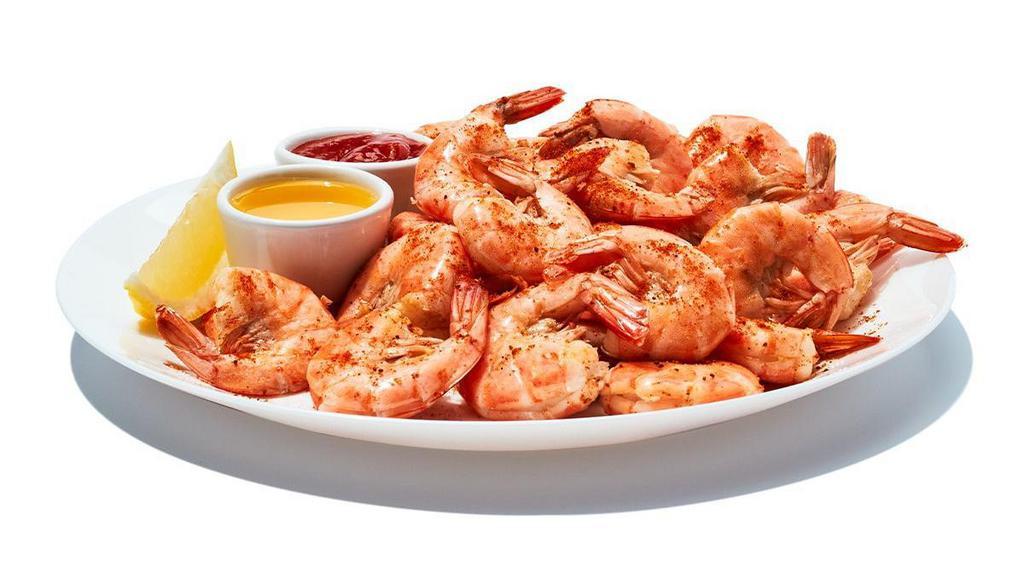 1/2Lb Steamed Shrimp · Steamed shrimp served with lemon and cocktail sauce. 360 cal
