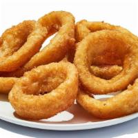 Onion Rings · Fried Onion Rings served with a tangy dipping sauce. 460 cal