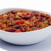 Hooters Chili · A bowl of delicious Home-style chili, add your favorites such as cheese, onions and sour cre...