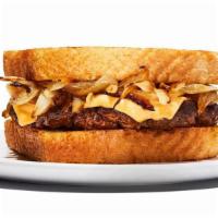 Patty Melt · As great sandwiches go, it is hard to beat a patty melt. One 1/4 lb beef patty, slices of Am...
