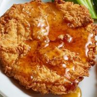 Honey-Drizzled Southern Fried Chicken Family-Style Meal · Serves 6. Buttermilk-breaded chicken breasts with honey. Served with rolls and your choice o...