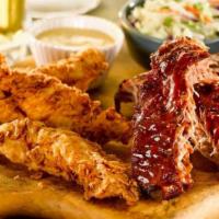 Ribs & Chicken Tenders · A half-portion of Baby Back Ribs with hand-breaded chicken tenders. Ribs also available Nash...