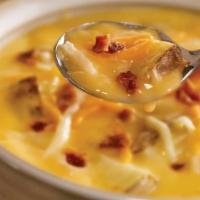 Loaded Potato Soup · A creamy blend of cheddar cheese, bacon, potatoes and just a hint of spice. Available every ...