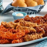Chicken Tenders Combo Platter · 36 of our famous Double Hand-Breaded Chicken Tenders. You get 12 of each ~ Original, Nashvil...