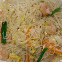 Shrimp Chow Mei Fun · Pancit noodles.