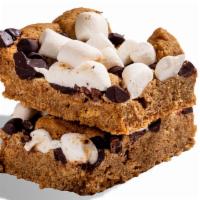 Vegan S'Mores Bar · Non-dairy, vegan, gluten-free Chocolate chip marshmallow bar.