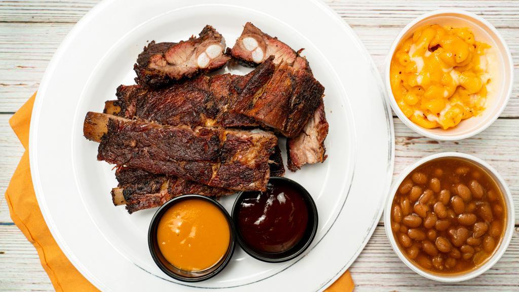 Rib Dinner  · Pick  2 Sides