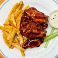 Wings (6) With Fries · 