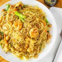 Singapore Rice Noodles · Hot. Authentic rice noodle dish stir fried with shrimp,  Perdue Chicken, fresh cut vegetable...