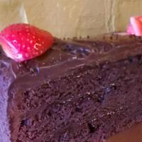 Chocolate Fudge Cake · Indulge in this luscious, moist and rich chocolate fudge cake