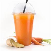 Carrot And Ginger Juice (16 Oz. ) · Zumo orgánico zanahoria y jengibre.
