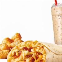 Bacon Breakfast Burrito Combo · Kick start your morning with the same SONIC goodness of a simple breakfast burrito. Scramble...