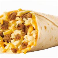 Sausage Breakfast Burrito · Kick start your morning with the same SONIC goodness of a simple breakfast burrito. Scramble...