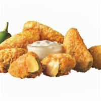Ched ‘R’ Peppers® · It will be love at first bite. Spicy jalapenos filled with melty Cheddar cheese, breaded and...