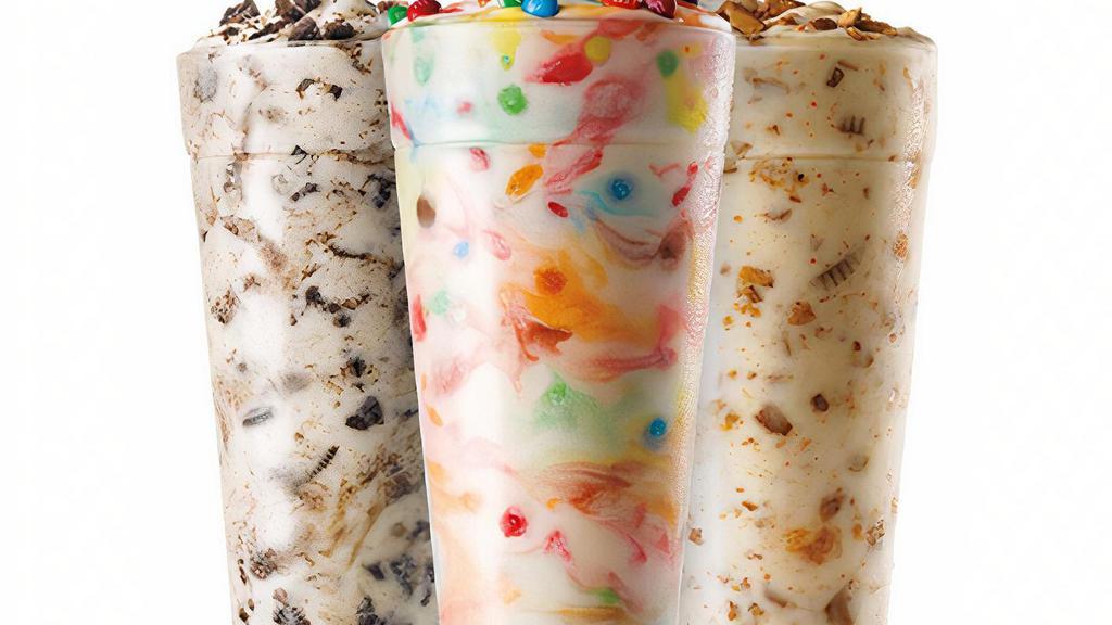 Sonic Blasts® · Candy and cookie pieces and Real Ice Cream the way they should be. All mixed up.