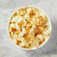 Mac And Cheese · A creamy blend of 5 cheeses: White Cheddar, Asiago, Mozzarella, Neufchatel and Romano. Toppe...