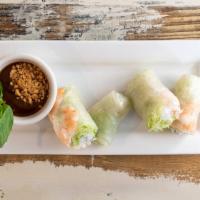  Spring Rolls  · Soft rice paper rolls with your choice of protein with lettuce and vermicelli noodles. Serve...