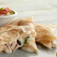 Quesadillas · Customize your quesadilla with your choice of protein and fresh ingredients. Includes melted...