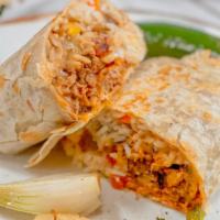 Burrito Al Pastor  · MARINATED PORK