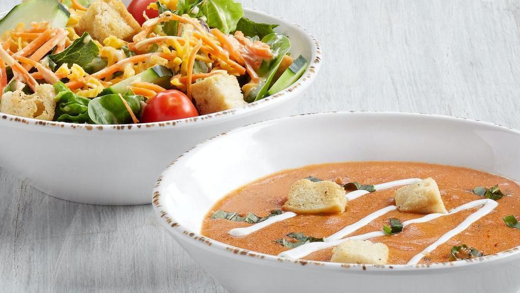 Half Salad & Cup Soup Pick A Pair · Choose any Half Classic Salad to pair with a Cup of Soup.