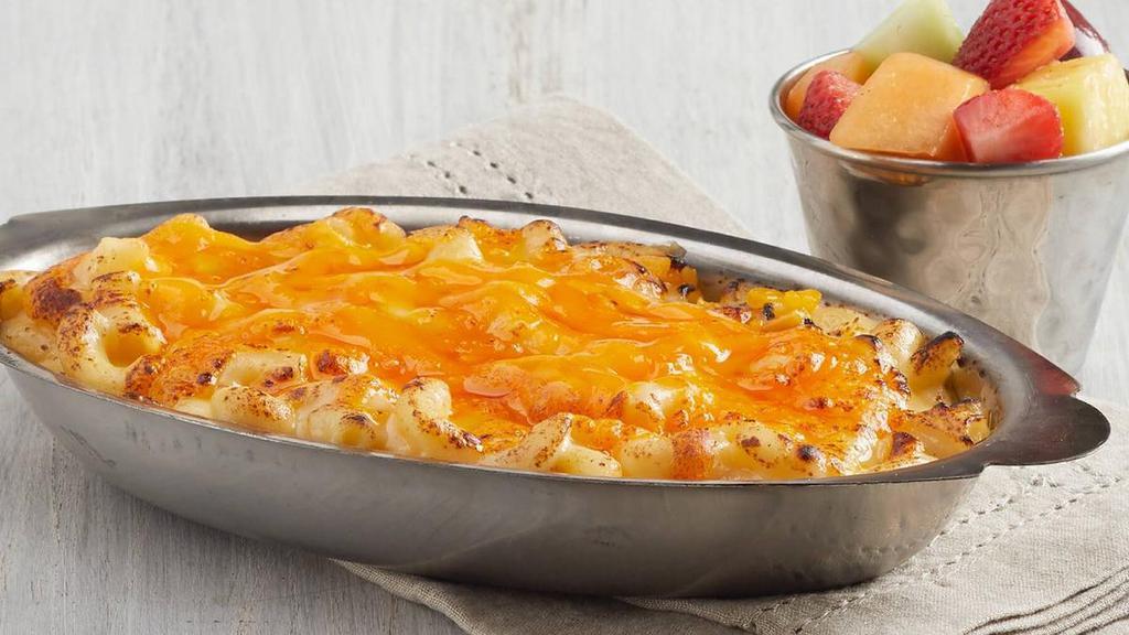 Mac & Cheese Pick A Pair · Choose any Entrée Mac & Cheese to pair with a Cup of Soup, Bowl of Fruit, Bowl of Pasta Salad, Half Mac & Cheese or Half Classic Salad