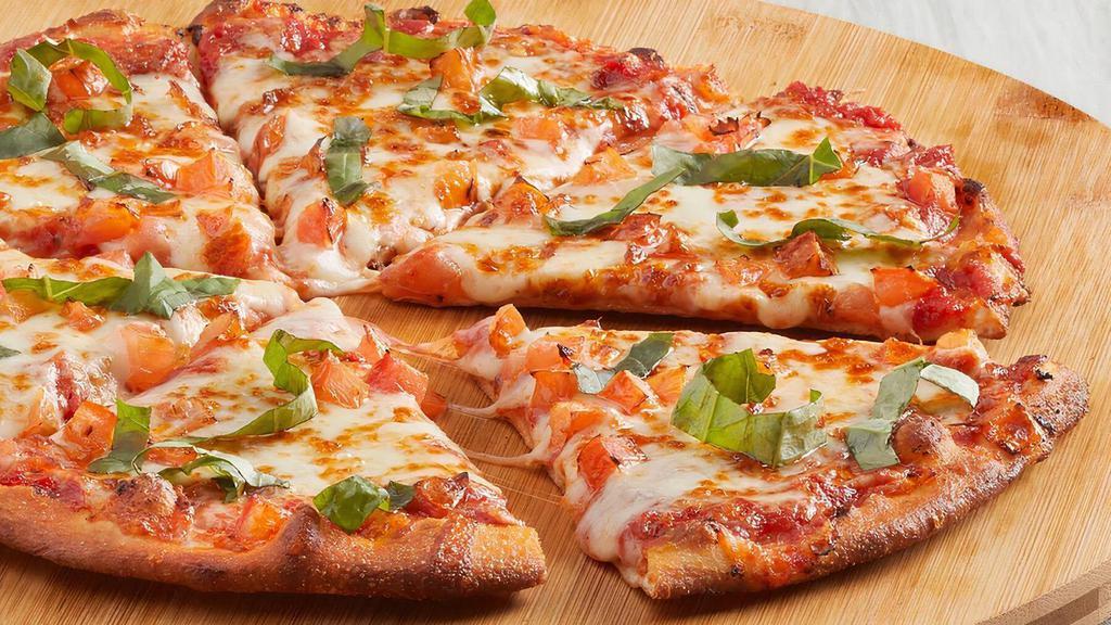 Create Your Own (P) · Choice of sauce, Mozzarella & up to 5 toppings.. Limit 5 toppings. *Upcharge for Seasoned Shrimp Calories are displayed per slice. 6 slices per pizza.