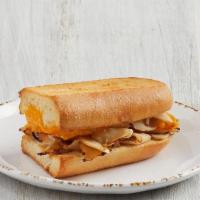 Kid'S Toasted Turkey & Cheese · Oven-roasted turkey and aged cheddar cheese served warm on French Parisian bread with choice...