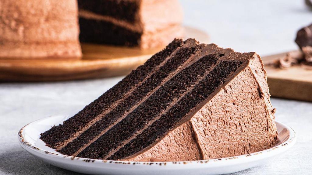 Chocolate Cake Slice · Made from Newk's very own bakery.
