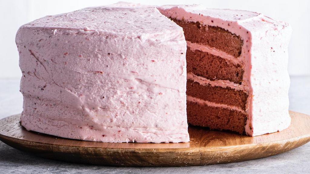 Strawberry Cake · Made from scratch in Newk's very own bakery.