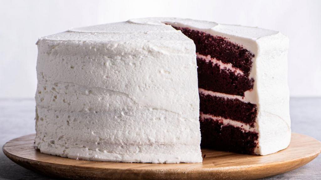 Red Velvet Cake · Made from scratch in Newk's very own bakery.