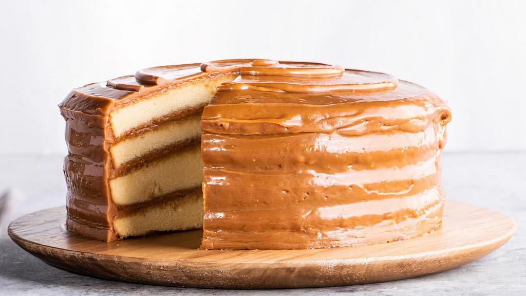 Caramel Cake · Made from scratch in Newk's very own bakery.
