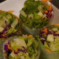 Fresh Roll (Shrimp) · Shrimp, lettuce, fresh basil, carrots, red cabbage, and cucumber wrapped in rice paper and s...