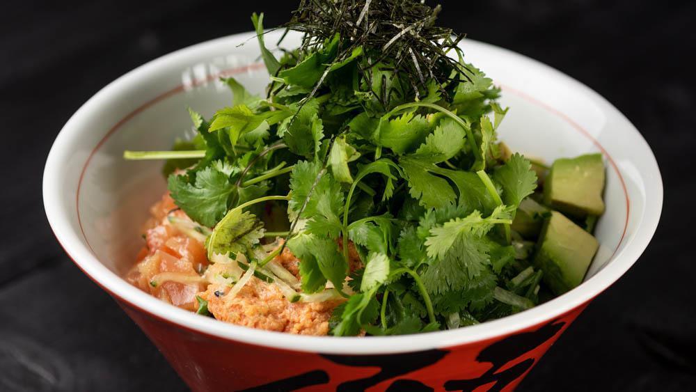 California Poke Bowl - Regular · Salmon, spicy tuna, shrimp, seaweed salad, masago, avocado and cilantro.
