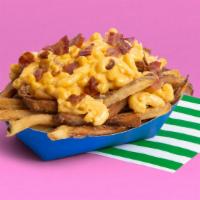Mac Fries · French fries topped with macaroni and cheese.