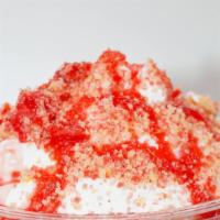 Cream Cheese Strawberry Crunch Cake Trifle · Butter-cake layered with cream cheese filling and fresh strawberries and topped with strawbe...