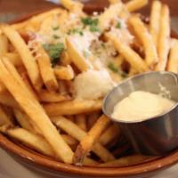 Parmesan Truffle Fries · truffle, parmesan, aioli; may be made vegan upon request