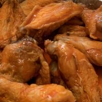 Real Buffalo N.Y. Jumbo Chicken Wings · Mild and hot Bbq.