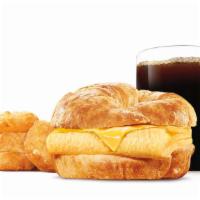 Egg & Cheese Croissan'Wich® Meal · Rise and shine with our Egg & Cheese Croissan'wich is now made with 100% butter for a soft, ...