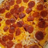 Pepperoni Pizza · THE American Classic! - Bold, Robust Pepperoni, Mozzarella, San Marzano Tomato Sauce, Grana ...