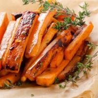 Sweet Potato Fries · Delicious sweet potato fries, seasoned and fried to perfection.
