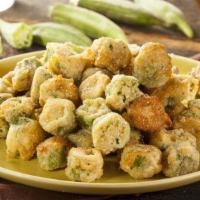 Fried Okra · Fresh okra, battered and fried to perfection.