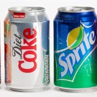 Soda  · Coke, Diet Coke, Sprite, Fanta.