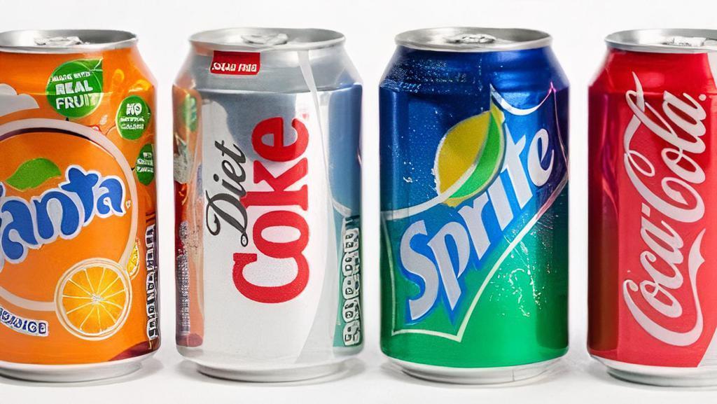 Soda  · Coke, Diet Coke, Sprite, Fanta.
