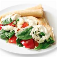 Popeye · Spinach, tomato, mozzarella cheese, feta cheese, feta greek.