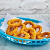 Onion Rings · Rings of fresh onion, battered up and fried golden.