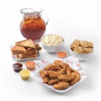 Southern Style Family Meal · 12 Tenders, 4 House Sauces, 1 side of Ranch Chips, 1 side of Mac & Cheese, Coleslaw or Potat...